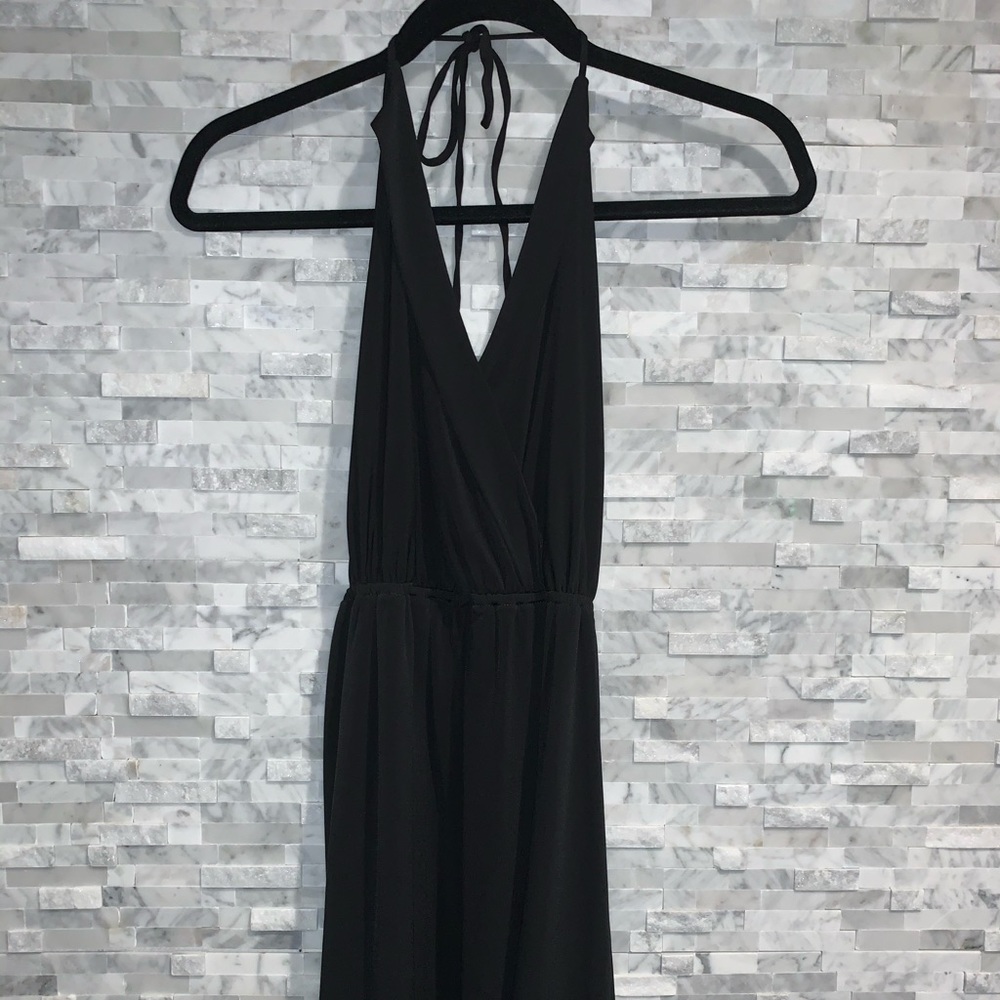 BCBG Open Back Black Mini Dress XS